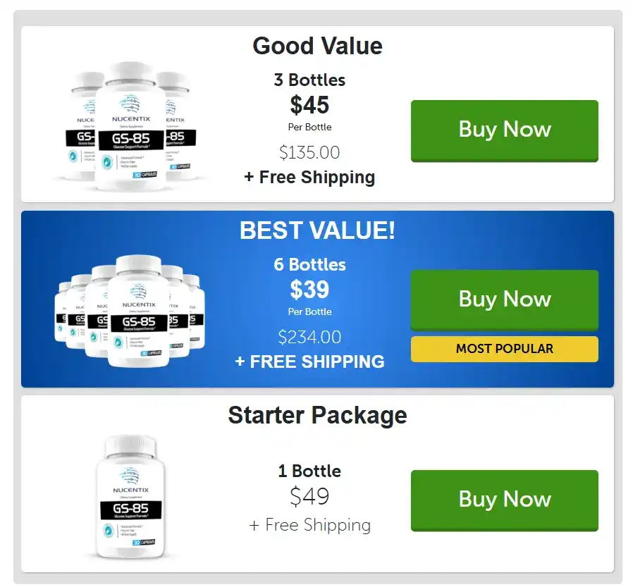 Nucentix GS-85 price